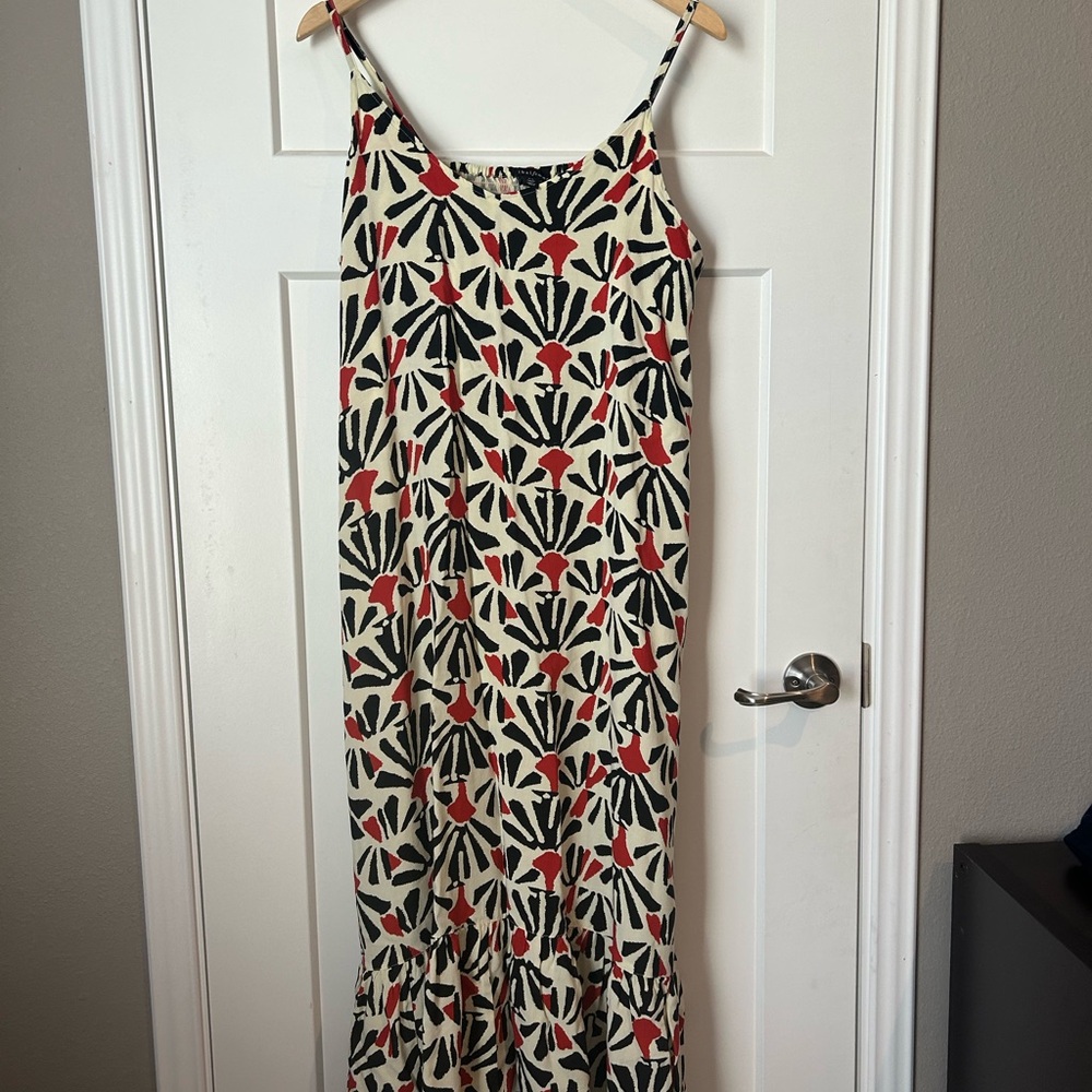 Tribal Red and Black Sleeveless Sundress NWOT